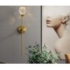 Стеклянный настенный светильник бра Diamante Gold прозрачный Sofitroom