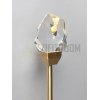 Стеклянный настенный светильник бра Diamante Gold прозрачный Sofitroom