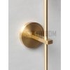 Стеклянный настенный светильник бра Diamante Gold прозрачный Sofitroom