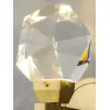 Стеклянный настенный светильник бра Diamante Gold mini прозрачный Sofitroom Стеклянный настенный светильник бра Diamante Gold mini прозрачный Sofitroom