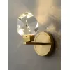 Стеклянный настенный светильник бра Diamante Gold mini прозрачный Sofitroom Стеклянный настенный светильник бра Diamante Gold mini прозрачный Sofitroom