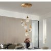 Стеклянный подвесной светильник Gold 5 прозрачный Sofitroom