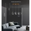Стеклянный подвесной светильник Gold L45 прозрачный Sofitroom