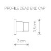 Заглушка Profile Dead End Cap 9458 Nowodvorski