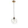 Стеклянный подвесной светильник Satturo SLE103103-01 форма шар прозрачный Evoluce