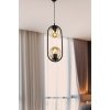 Стеклянный подвесной светильник Kerrie TL1609H-02BK форма шар цвет янтарь TopLight