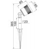 Стеклянный грунтовый светильник HAMBURG W8091Gr круглый прозрачный Oasis Light