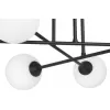 Стеклянная потолочная люстра  V3931-1/6PL белая форма шар Vitaluce