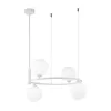 Стеклянный подвесной светильник Ring MOD013PL-04W форма шар белый Maytoni