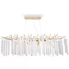 Хрустальная подвесная люстра Mineral FR1010PL-10G1 прозрачная Freya