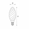Лампочка светодиодная филаментная LED 933704 Lightstar
