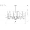 Стеклянная потолочная люстра Seti SET-ZW-20(Z) прозрачная цилиндр Kutek