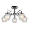 Стеклянная потолочная люстра Telti OML-53607-05 прозрачная Omnilux
