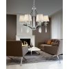 Подвесная люстра Valentina LDP 1240-6 CHR серая Lumina Deco