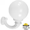 Настенный фонарь уличный GLOBE 250 G25.132.000.WYF1R белый форма шар Fumagalli