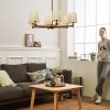 Потолочная люстра  Stavra01 бежевая конус ImperiumLoft