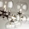 Стеклянная подвесная люстра Tovi 4818/10 форма шар прозрачная Odeon Light