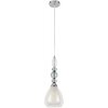 Стеклянный подвесной светильник Ganna 8293/1A белый конус Lumion