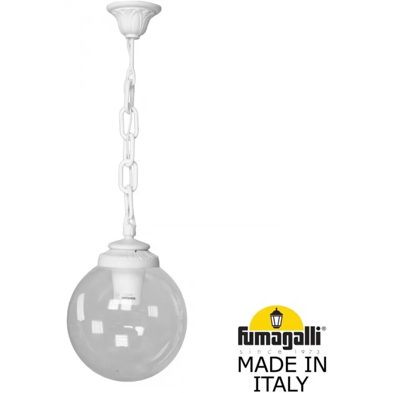 Уличный светильник подвесной GLOBE 250 G25.120.000.WXF1R форма шар прозрачный Fumagalli Уличный светильник подвесной GLOBE 250 G25.120.000.WXF1R форма шар прозрачный Fumagalli