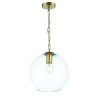 Стеклянный подвесной светильник Bulla 2295-1P прозрачный Favourite