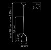 Стеклянный подвесной светильник Meta d`ouvo 807111 черный Lightstar