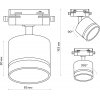 Трековый светильник Artline 59866 8 цилиндр белый