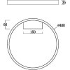 Потолочный светильник Rim MOD058CL-L25B3K белый Maytoni