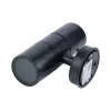 Стеклянный архитектурная подсветка  UUL-S22D-2x7W/GU10 IP65 BLACK черный цилиндр Uniel