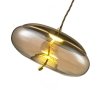 Стеклянный подвесной светильник Avila LH4110/1PD-GD-AM цвет янтарь Lumien Hall