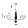 Подвесная люстра Friuli 983 VL1235L05 цилиндр белая Vele Luce
