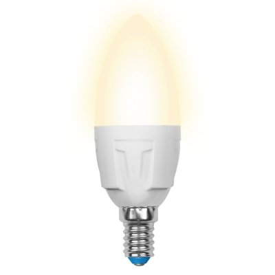 Лампочка светодиодная  LED-C37 7W/WW/E14/FR PLP01WH картон Uniel