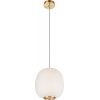 Стеклянный подвесной светильник Hive 10425 White форма шар белый Loft It