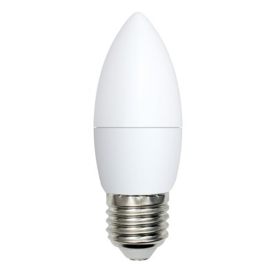 Лампочка светодиодная  LED-C37-9W/WW/E27/FR/NR картон Volpe