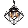 Стеклянный подвесной светильник Brutte LDP 11339-4 BK цилиндр прозрачный Lumina Deco