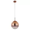 Стеклянный подвесной светильник Jupiter Copper A7962SP-1RB форма шар прозрачный Artelamp