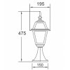 Стеклянный наземный фонарь  91104 lgG Bl прозрачный Oasis Light