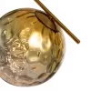 Стеклянный подвесной светильник Dolce V000120 форма шар цвет золото