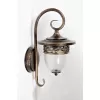 Стеклянный настенный фонарь уличный KRAKOV 1 L 87202L/18L Gb прозрачный Oasis Light
