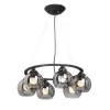 Стеклянная подвесная люстра  V4481-1/6S форма шар прозрачная Vitaluce