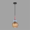 Стеклянный подвесной светильник Walma 8300/1A цвет янтарь форма шар Lumion