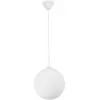 Стеклянный подвесной светильник  V2993-0/1S форма шар белый Vitaluce