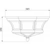 Стеклянный потолочный светильник уличный Newbury QZ-NEWBURY-F-PB прозрачный цилиндр Quoizel
