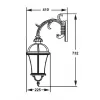 Стеклянный настенный фонарь уличный ROMA L 95202L/16L Bl прозрачный Oasis Light