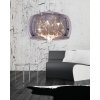 Стеклянный подвесной светильник Tosso LDP 8066-400 GY форма шар прозрачный Lumina Deco