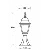 Стеклянный наземный фонарь  79904S Bl прозрачный Oasis Light