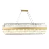 Стеклянная подвесная люстра 10240 10242/120 brass прозрачная Newport