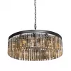 Хрустальная подвесная люстра V5181-1/12 цилиндр цвет янтарь Vitaluce Хрустальная подвесная люстра V5181-1/12 цилиндр цвет янтарь Vitaluce