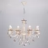 Подвесная люстра Elisha 3281/8 белый с золотом / тонированный хрусталь Eurosvet