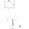 Интерьерная настольная лампа Osborn FR2027TL-01N конус белый Freya