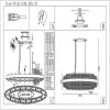 Стеклянная подвесная люстра Nitido SL1158.303.32 прозрачная ST Luce